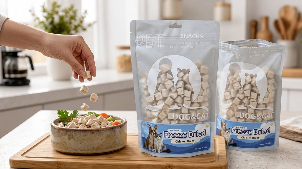 Freeze-Dried Chicken Breast Pet Treats for Dogs & Cats
