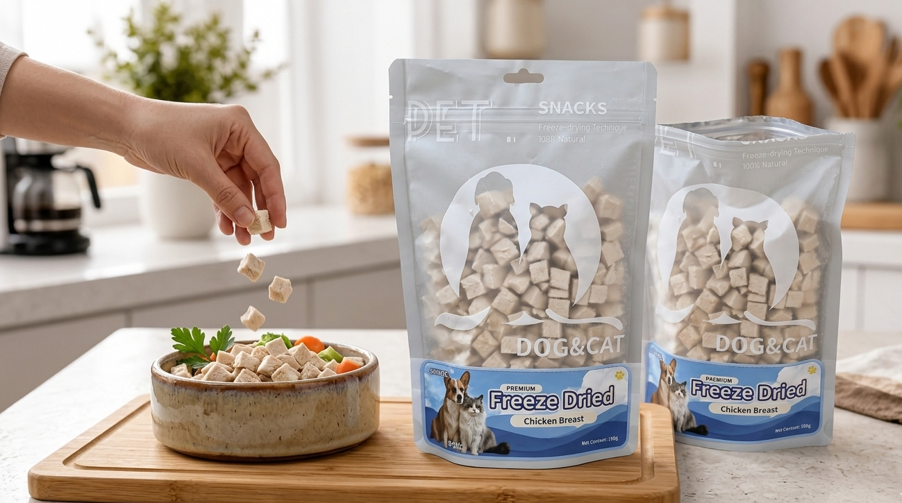 Freeze-Dried Chicken Breast Pet Treats for Dogs & Cats
